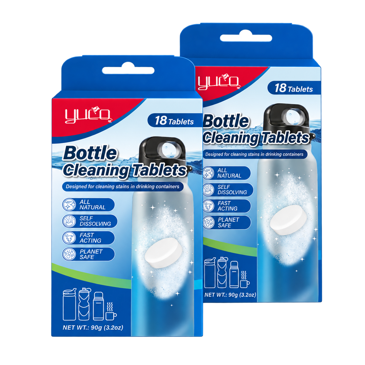 PureSip Water Bottle Cleaning Tablets
